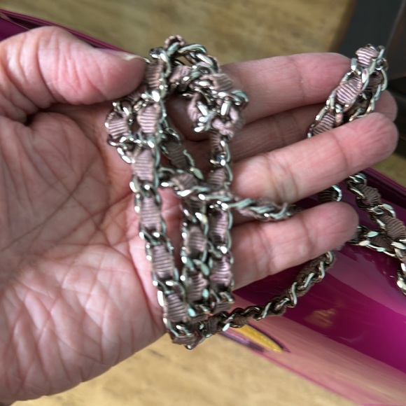 🔥 price drop! Chanel pink Patent Leather Multicolor CC Flap Chain Bag - Picture 11 of 17